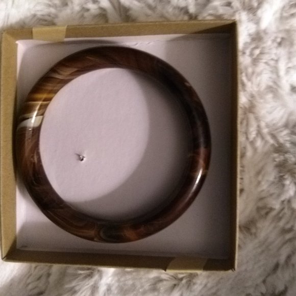 Genuine Tiger-Eye Bangle Bracelets - Picture 2 of 13